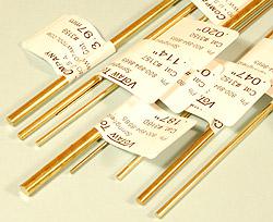 BRASS ROD .250" (6.35mm ... 1/4")