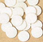 WHITE KEY FELT DISC 11/16" (17.5mm)