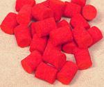 RED BUMPER FELT  5/16" DIA X 3/8" LGTH