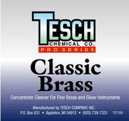 TESCH CLASSIC BRASS CLEANER GALLON BOTTLE - 4 PACK