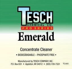TESCH EMERALD DEGREASER CONCENTRATE GALLON BOTTLE - 4 PACK
